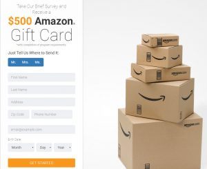 Amazon Gift Card Survey