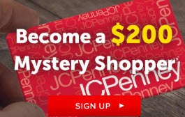 JCPenney Free Gift Card Mystery Shopper