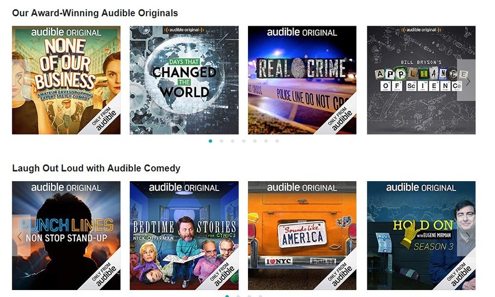 Audible comedy podcasts