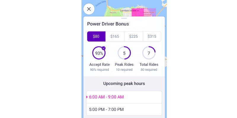 Lyft Bonus Prime Time Earnings