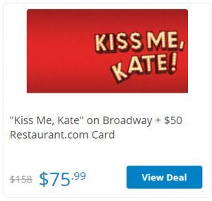 Kiss me Kate on Broadway Cheap Tickets